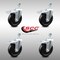 Service Caster 5 Inch SS Hard Rubber Swivel 10mm Threaded Stem Caster Set Total Lock Brake SCC-SSTSTTL20S514-HRS-M1015-4 - alternate 2